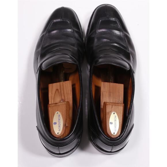 Allen Edmonds Glasgow Black Leather Penny Loafers 13 D - Picture 5 of 11